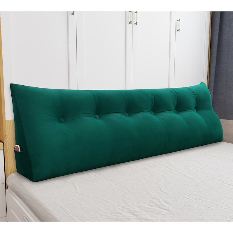 WOWMAX Large Bed Rest Wedge Reading Pillow Back Support Headboard Cushion