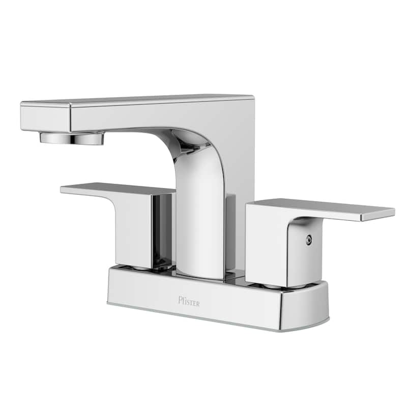 Pfister LG48-PFM0 Pfirst Modern 1.2 GPM Centerset Bathroom Faucet - Polished Chrome