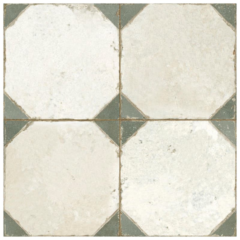 Merola Tile Kings Yard Sage 17-5/8" x 17-5/8" Ceramic Floor and Wall Tile