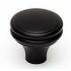 preview thumbnail 7 of 5, Alno Knobs 1-1/4 Inch Mushroom Cabinet Knob Matte Black