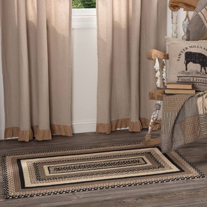 Sawyer Mill Charcoal Jute Rug Rect w/ Pad 27x48 - 27x48 - White