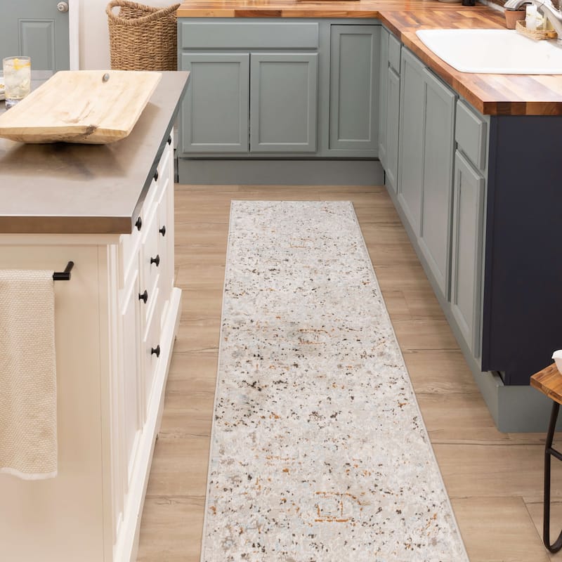 Mohawk Home Paris Floral Ornamental Medallion Woven Area Rug
