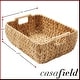 preview thumbnail 46 of 45, Hyacinth Seagrass Oval Storage Baskets with Wooden Handles Woven Bins