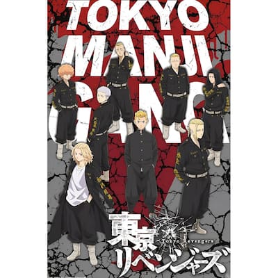 Tokyo Revengers - Takemichi & Tokyo Manji Gang Art Poster - 24 x 36 Inch