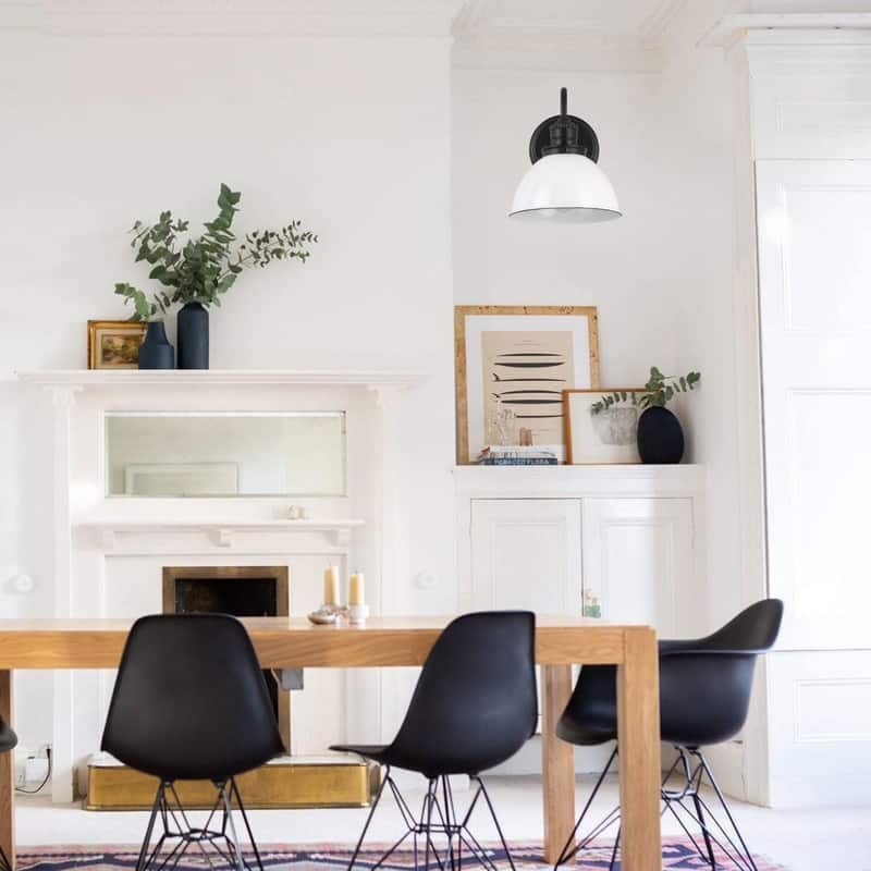 1 Light wall sconce matte black wall light alloy steel wall light fixture