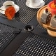 preview thumbnail 3 of 30, MAISON ARTS 6-Pieces Outdoor Dining Sets, 37" Square Metal Bistro Table with Umbrella Hole and 4 Rattan Garden Chairs