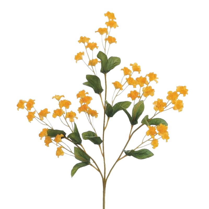 Double Baby's Breath Artificial Spray - 19" - Gold