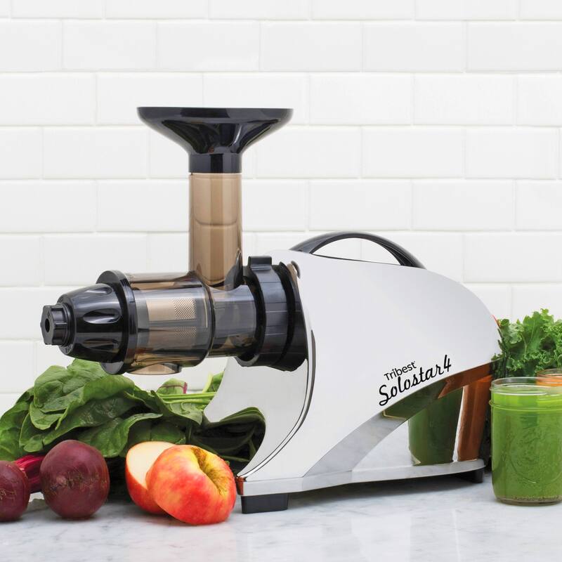 Solostar 4 Chrome-Finished Stainless Steel Slow Masticating Juicer