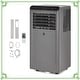 preview thumbnail 1 of 6, 8000 BTU 3-in-1 Portable Air Conditioner with Remote, Dehumidifier, Fan, Sleep Mode Grey
