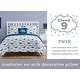 preview thumbnail 5 of 5, Dinosaur Chambray Navy/Blue/Gray Soft Microfiber Comforter Set