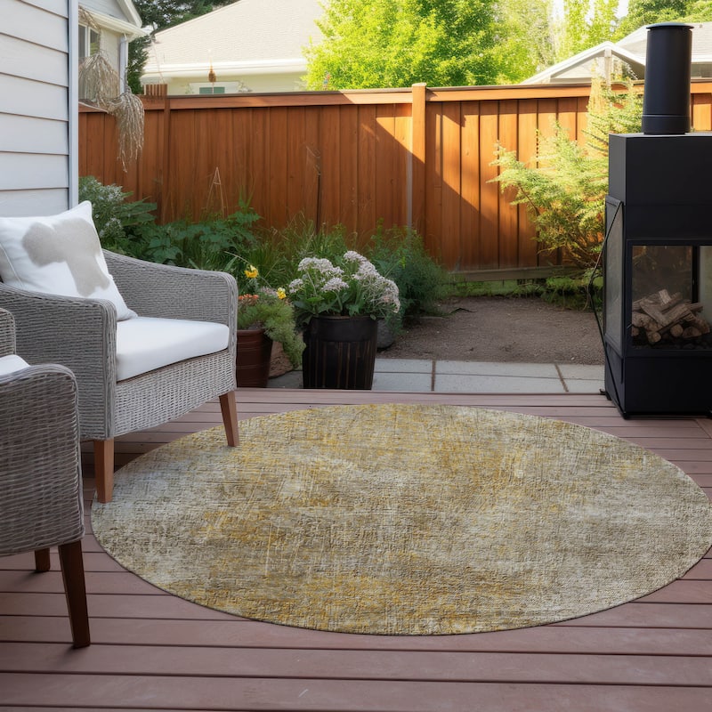 Machine Washable Indoor/ Outdoor Chantille Watercolor Ombre Rug