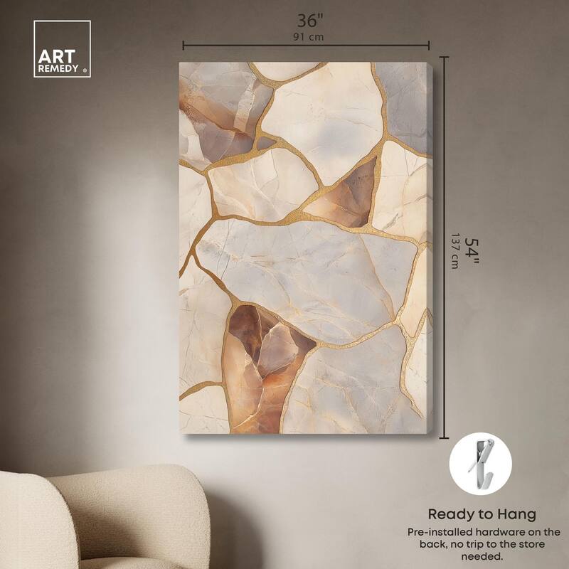 Textured Earthy Tones II Canvas by Art Remedy, Gallery Wrapped