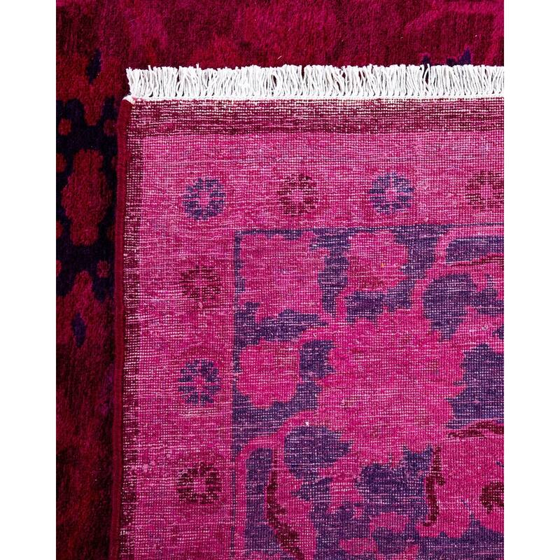 Contemporary Overdyed Wool Hand Knotted Area Rug - 6' 1" x 8' 7"