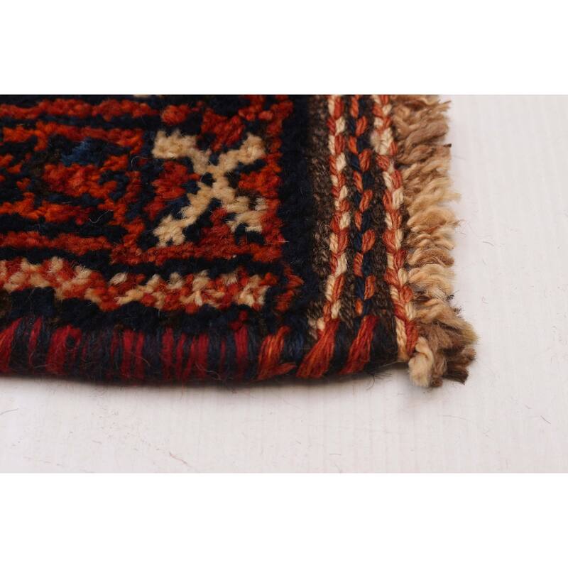 ECARPETGALLERY Hand-knotted Melis Vintage Red Wool Rug - 4'3 x 13'0