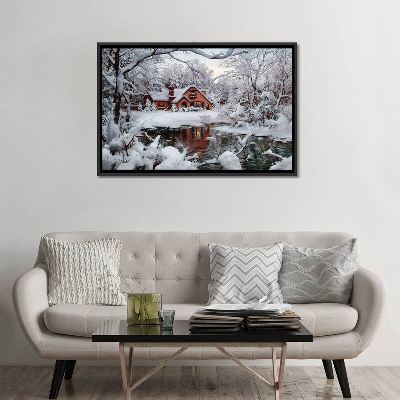 iCanvas "Winter Wonderland" by Evgeny Lushpin Framed Canvas Print