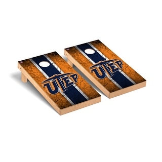 Texas El Paso UTEP Miners Vintage Cornhole Board Set