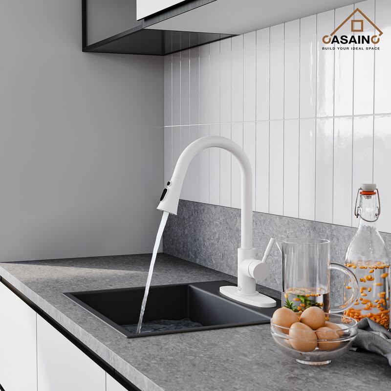 Pull Down Sprayer Kitchen Faucet with Dual Function Sprayer