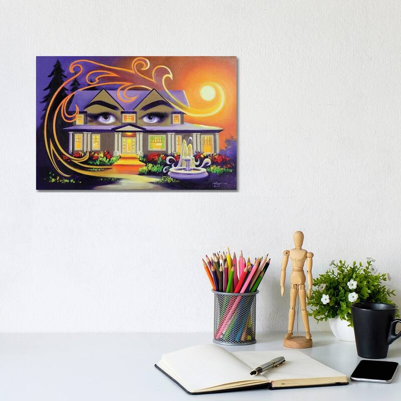 iCanvas "Eyes On You - House Illusion" by D. "Rusty" Rust Canvas Print - 8x12x0.75