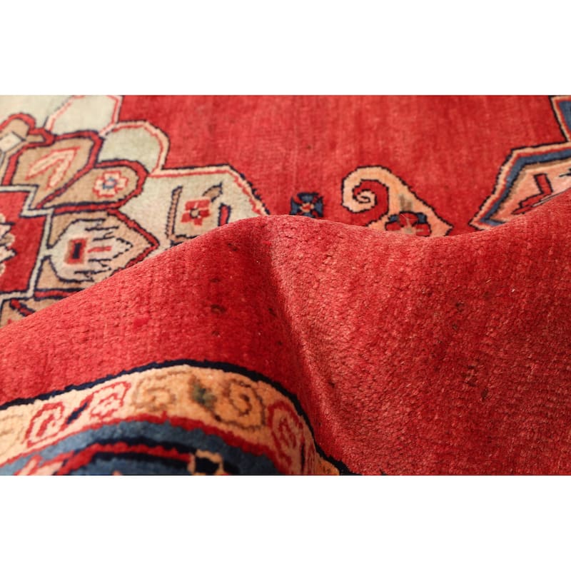 ECARPETGALLERY Hand-knotted Anatolian Vintage Red Wool Rug - 4'0 x 7'0