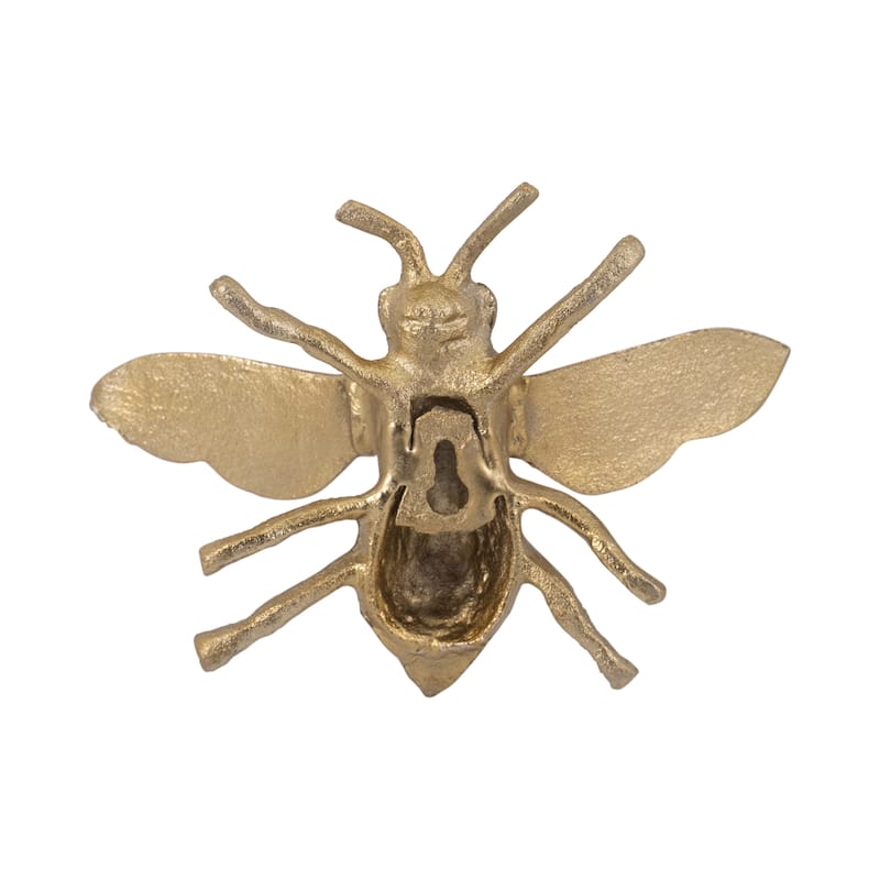 Sagebrook Home Artisan-Inspired Bee Figurine, Elegant Home Accent Piece - 7" x 6" x 3"