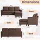 Futzca Modern L-shaped Convertible Sectional Sofa w/ Reversible Chaise