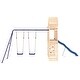 preview thumbnail 13 of 18, vidaXL Swing Set Outdoor Backyard Wooden Playground Equipment for Kids Age 3-8