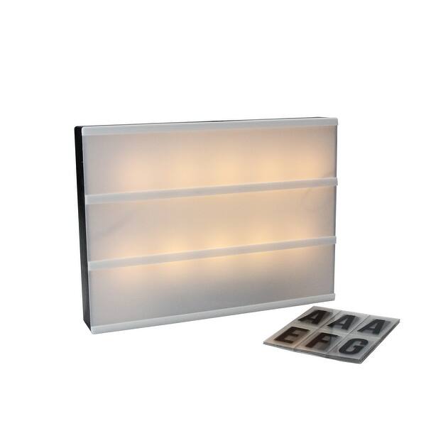 Shop 12 Battery Operated Led Lighted A4 Light Box With Letters And Numbers 9 Inchx12 Inch Overstock 22853499