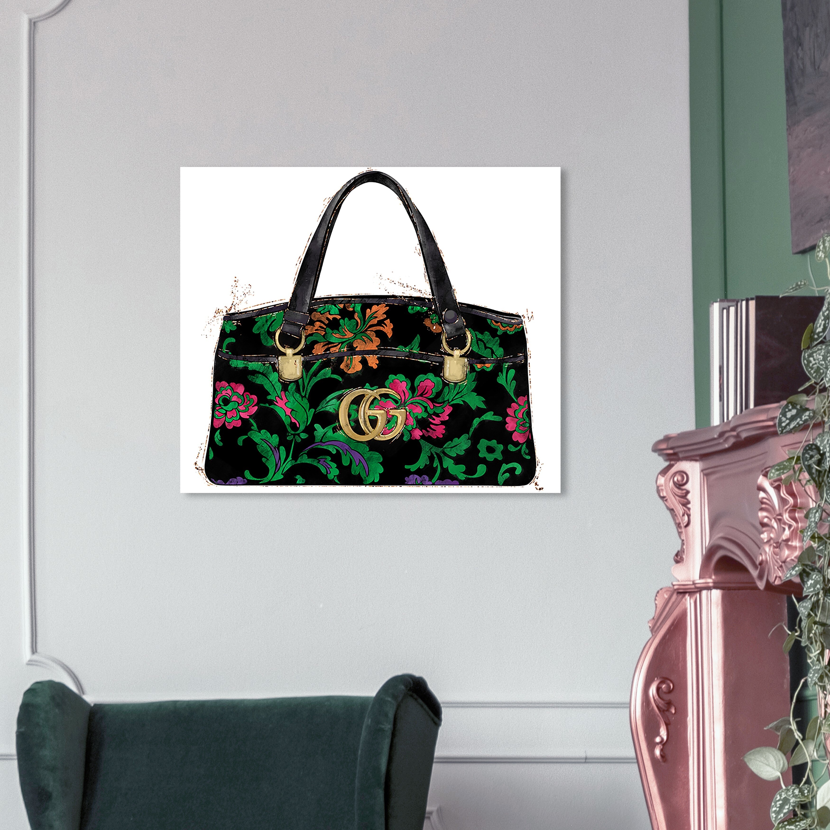 Oliver Gal 'Feminine Italian Bag' Fashion and Glam Wall Art Canvas