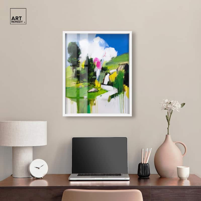Swiss Fields Shadowbox by Art Remedy