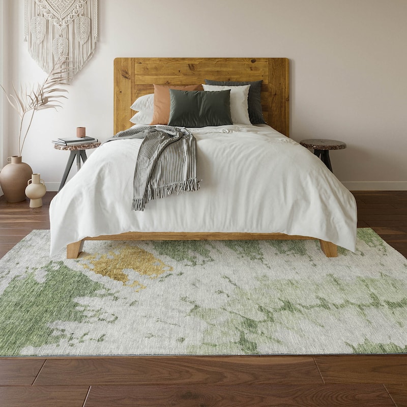 Premium Washable Super Soft Modern Spiral Mayfield Rug