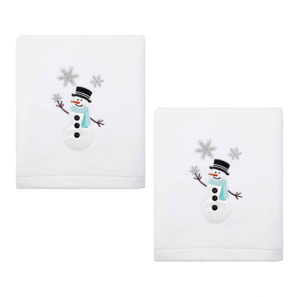 Avanti Linens Snowman 2-Pack Hand Towel Set - Hand Towel 2pk Set