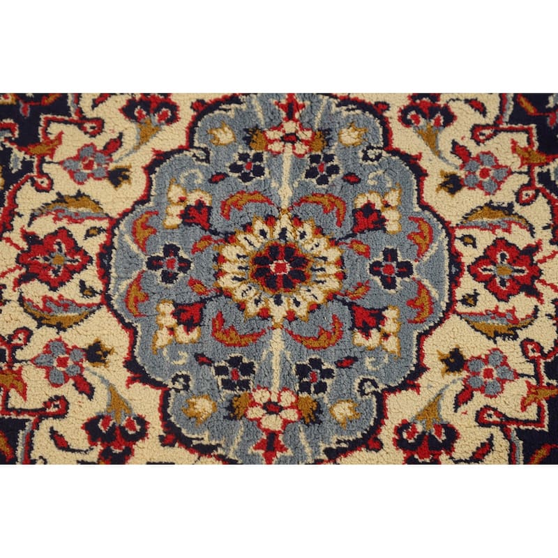 Traditional Red Kashan Turkish Area Rug Machine Made Carpet - 9'8" x 12'3"