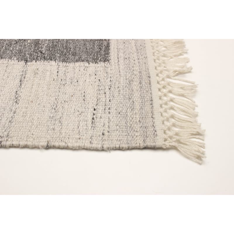 ECARPETGALLERY Flat-Weave Ankara FW Beige Wool Kilim - 5'0 x 8'2