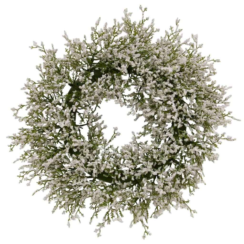 Array Astilbe Wreath White 20" - Green