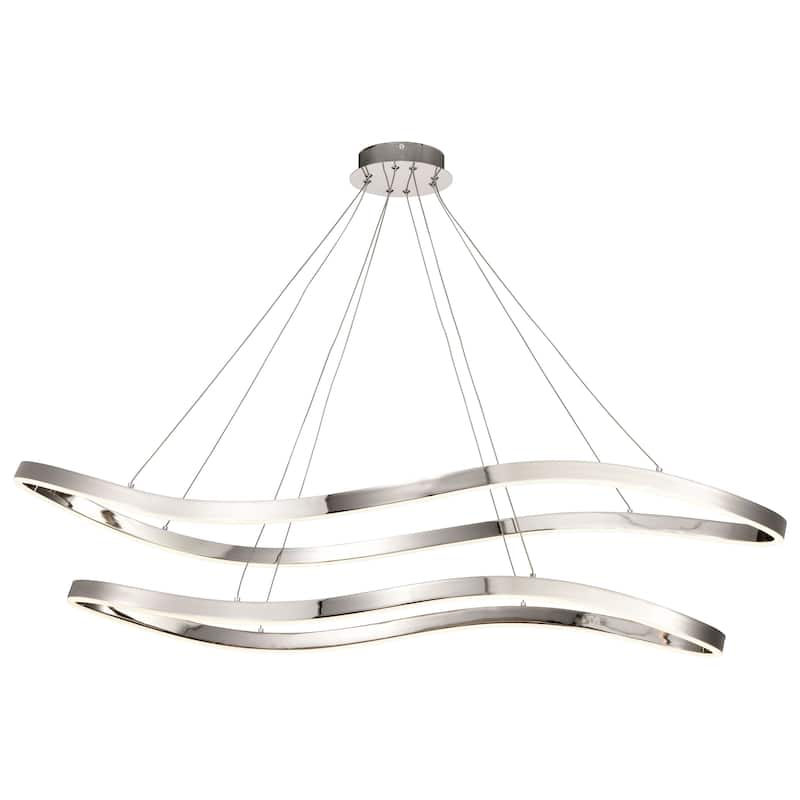 Sylas 48 Inch LED Pendant Polished Nickel Finish - Polished Nickel