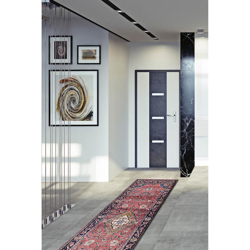 ECARPETGALLERY Hand-knotted Anadol Light Red Wool Rug - 3'1 x 10'10