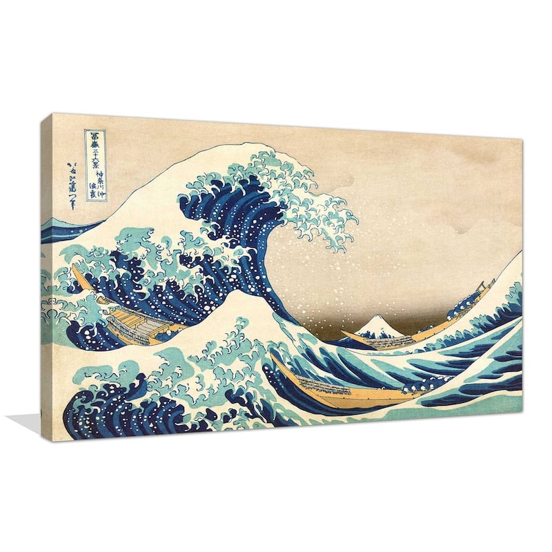 "The Great Wave off Kanagawa " by Katsushika Hokusai Print on Canvas