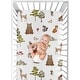 preview thumbnail 4 of 4, Sweet Jojo Designs Woodland Forest Animals Boy Girl Gender Neutral Unisex Fitted Crib Sheet Friends Brown Bear Deer Watercolor