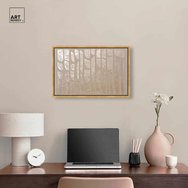 Textured Tiles Canvas by Art Remedy