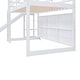 preview thumbnail 20 of 22, Twin Size Wood House Loft Bed with Slide, Storage Shelves, Light, and Climbing Ramp