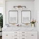 preview thumbnail 8 of 23, Modern Farmhouse Bathroom Vanity Light Black Gold Cylinder Glass Wall Sconce