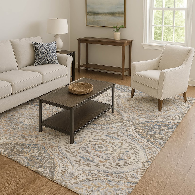 Premium Washable Super Soft Traditional Global Mayfield Rug