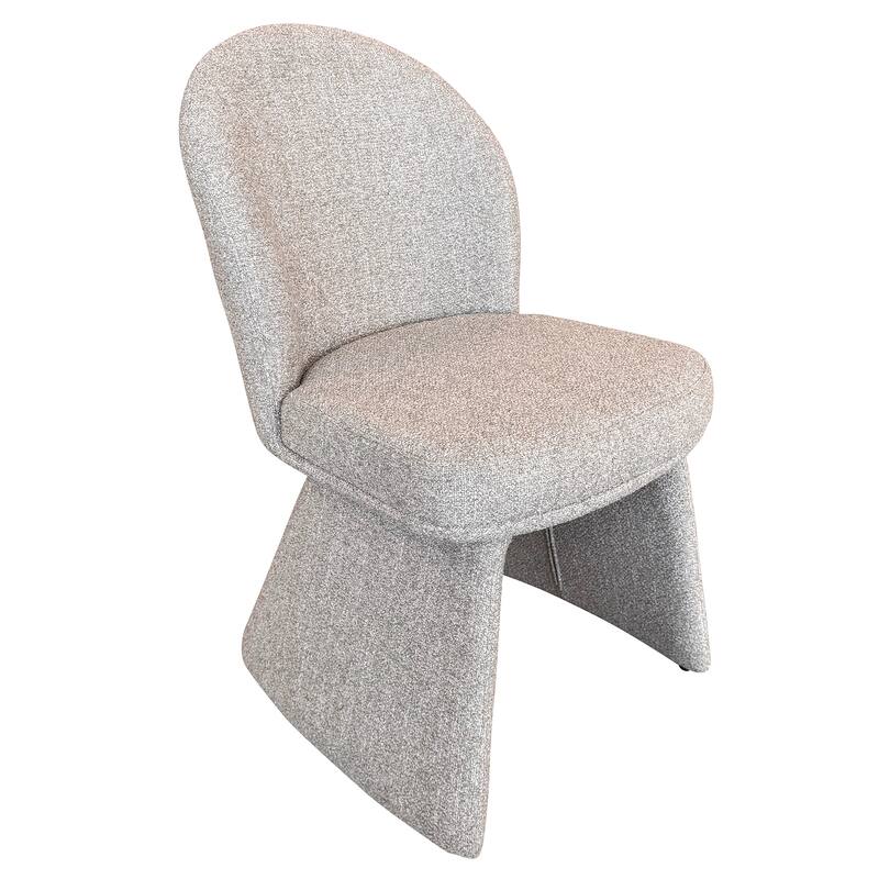 Contemporary Fabric Dining Chair - Dark Beige