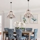 preview thumbnail 27 of 30, Bella Depot 5-Light Vintage Distressed Wood Pendant Light, Retro French Country Chandelier