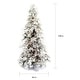 preview thumbnail 6 of 5, Flocked Long Needle Snowy Pine 9-foot Christmas Tree