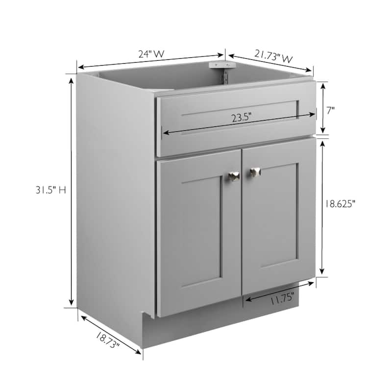 Design House 215517 Brookings 24" Single Free Standing Vanity Cabinet
