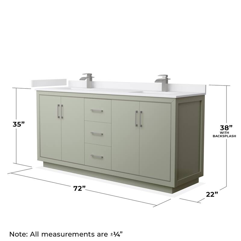 Wyndham Collection WCF1111-72D-VCA-M70 Icon 72" Free Standing Double