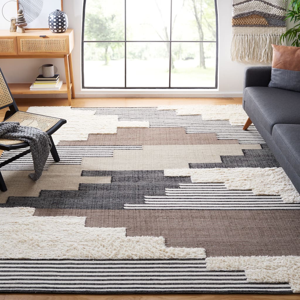 SAFAVIEH Handmade Kenya Margrith Modern Tribal Wool Rug