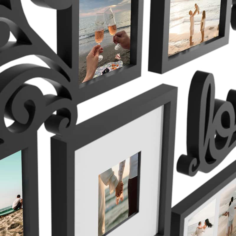 HELLO LAURA Heart-Shaped Photo Frame Set Wall Hanging Picture Frame