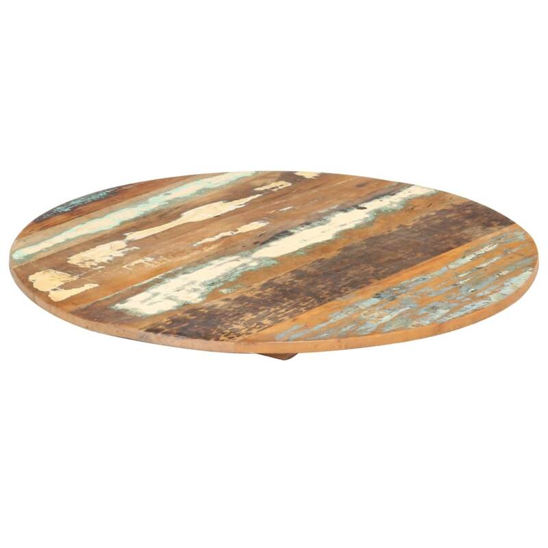 vidaXL Round Table Top Coffee Dining Table Pad Cover Solid Reclaimed Wood